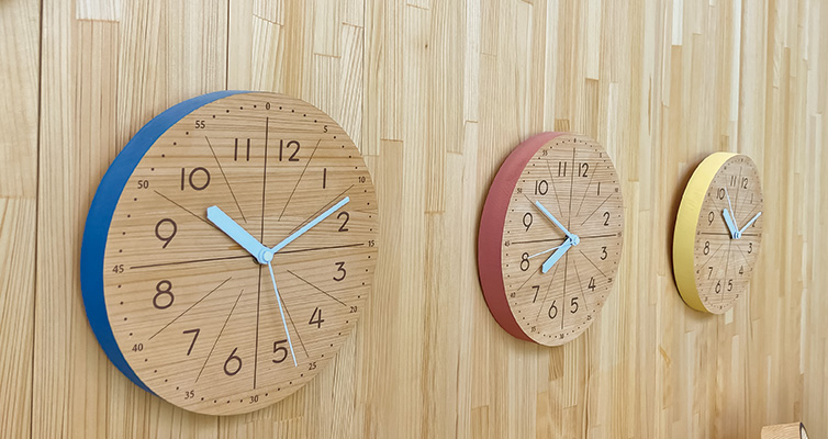 四万十ヒノキ ヒノキ 壁掛け時計 インテリア 木工製品 四万十
